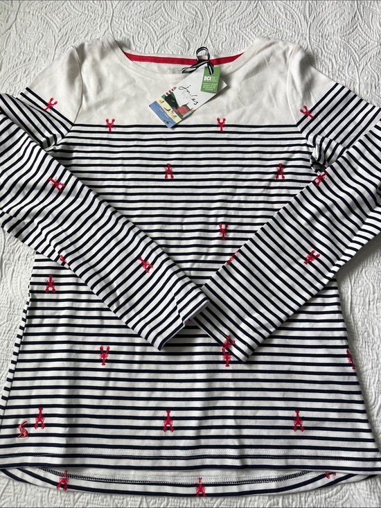 Joules Tops - Joules NWT size 4/small Nantucket style navy white lobsters long sleeve tee